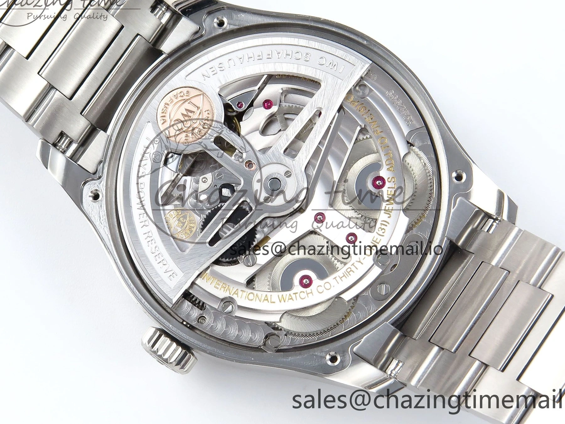 MIROTIME 0506 FashionForward Portugieser Auto IWC0562D APSF 1:1 Best Edition Light Blue Dial on SS Bracelet A 6994